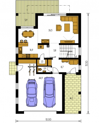 Grundriss des Erdgeschosses - PREMIER 202